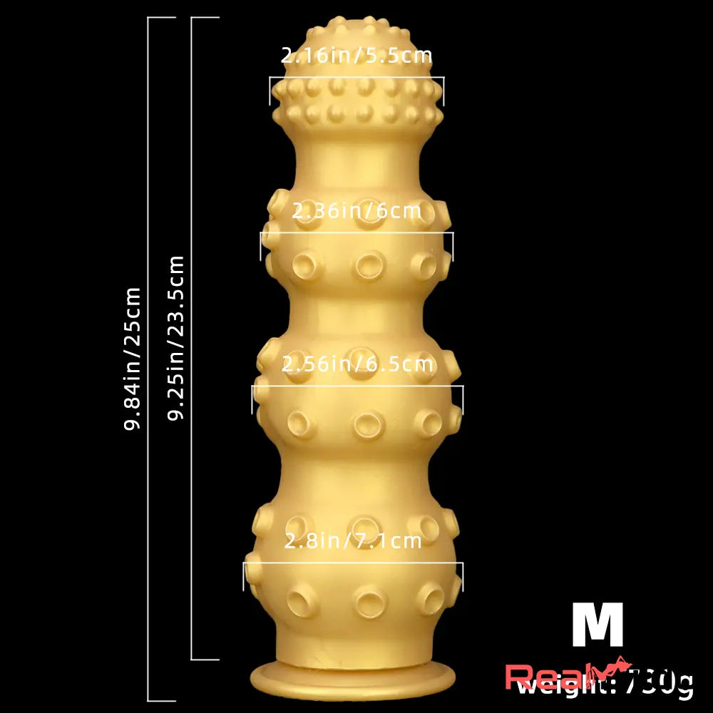 6.7in 9.84in 13.38in Gold Silicone Animal Octopus Large Dildo Sex Toy - Real Dildo