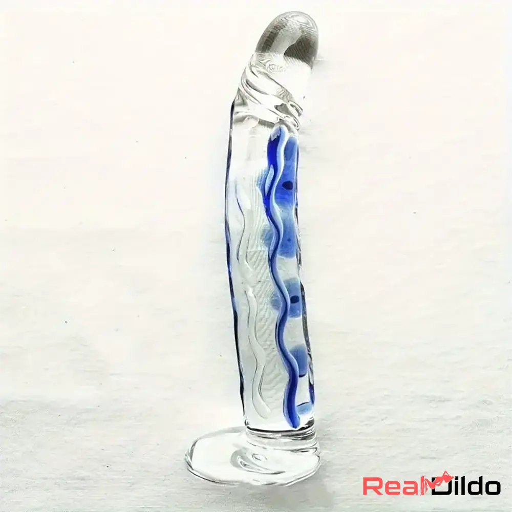 6.5in Premium Crystal Glass Dildo Sex Toy For Vagina Glass Massage - Real Dildo