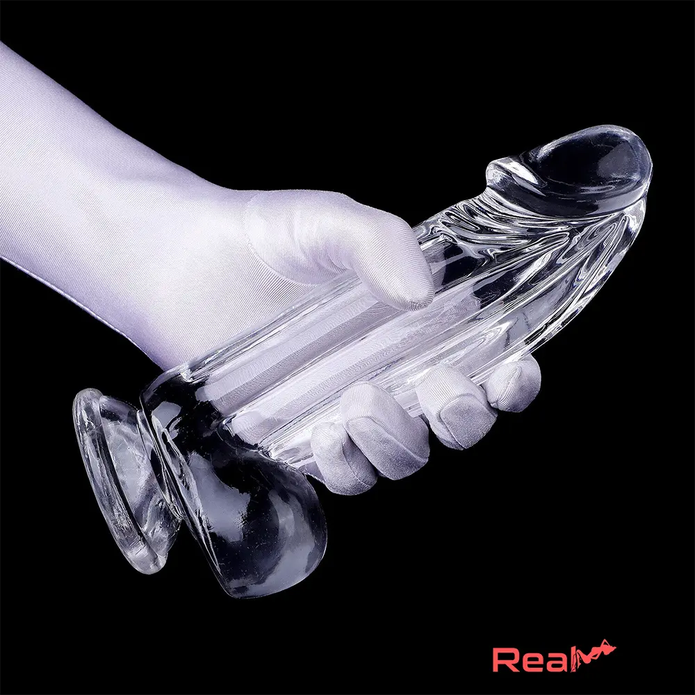 6.3in 7.28in 8.66in Realistic Clear Women Dildo For G-Spot Stimulation - Real Dildo