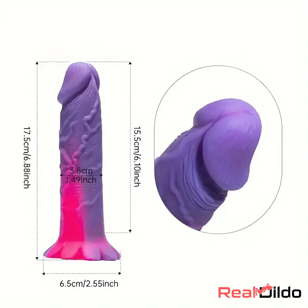 6.88in Silicone Soft Dildo For Adult Sex Toy Male Female Masturbator - Real Dildo