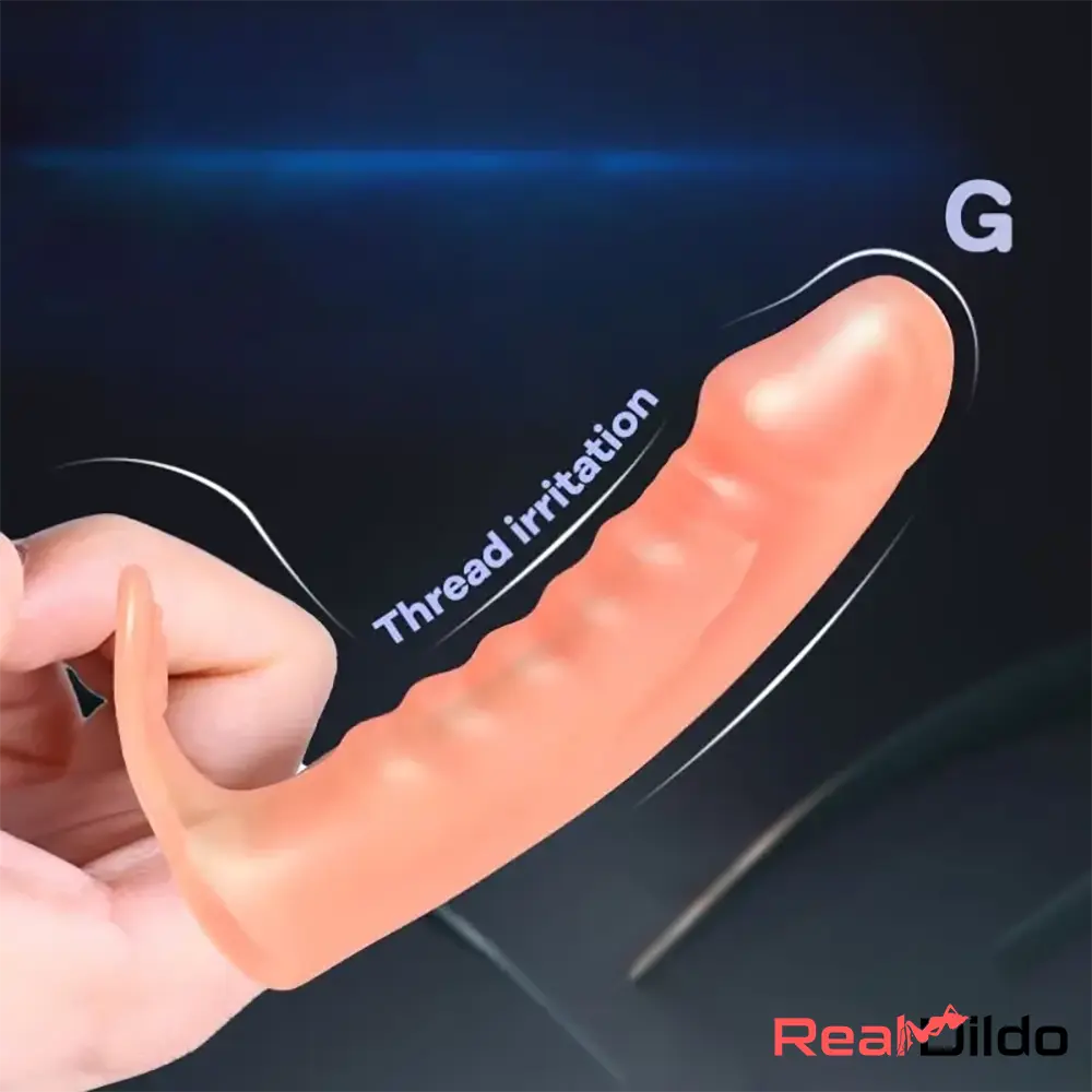 3.42in Middle Finger Sleeve Cock Dildo For Stimulating Vagina G-spot - Real Dildo