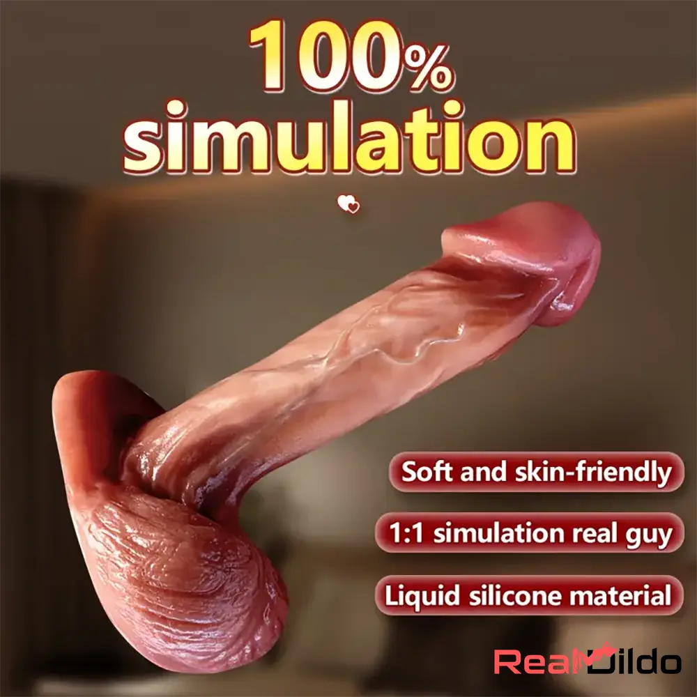 5.51in Realistic Silicone Soft Flesh Dildo For G Spot Women With Suction Cup - Real Dildo