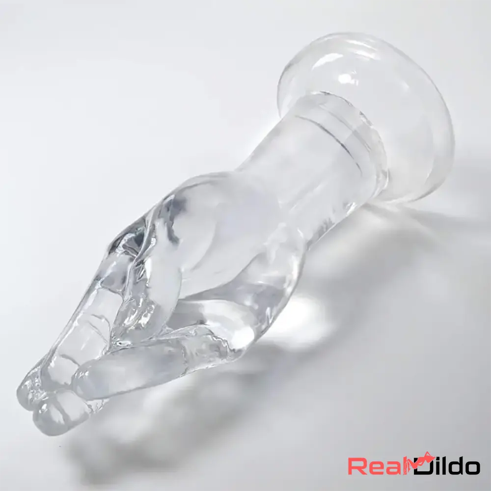 9.6in Big Clear Fist Hand Dildo Adult Sex Toy For Stimulating Vagina G-spot - Real Dildo