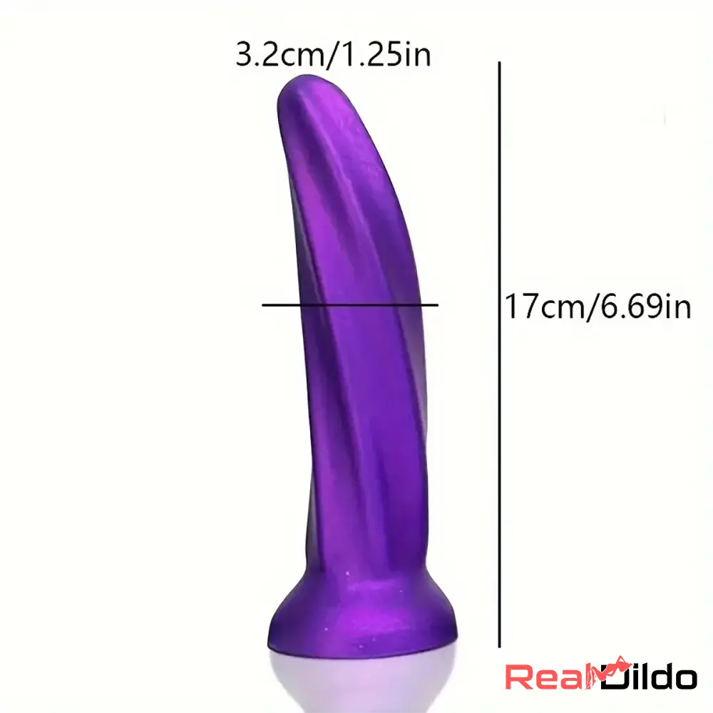 6.69in Spiral Fantasy Silicone Soft Dildo For Female Clit G Spot Orgasm - Real Dildo