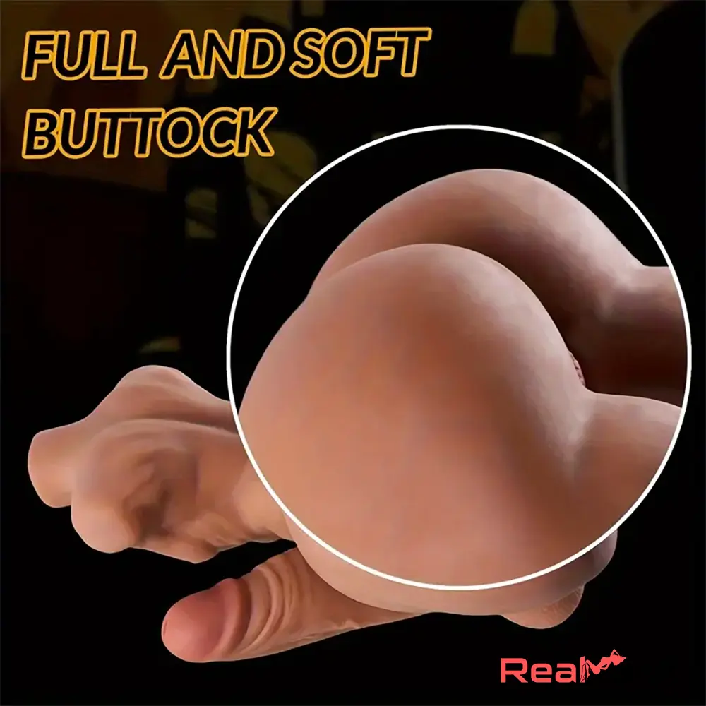 5.5in Real Silicone Flexible Dildo With 5.1lb BBW Sex Torso For Women - Real Dildo