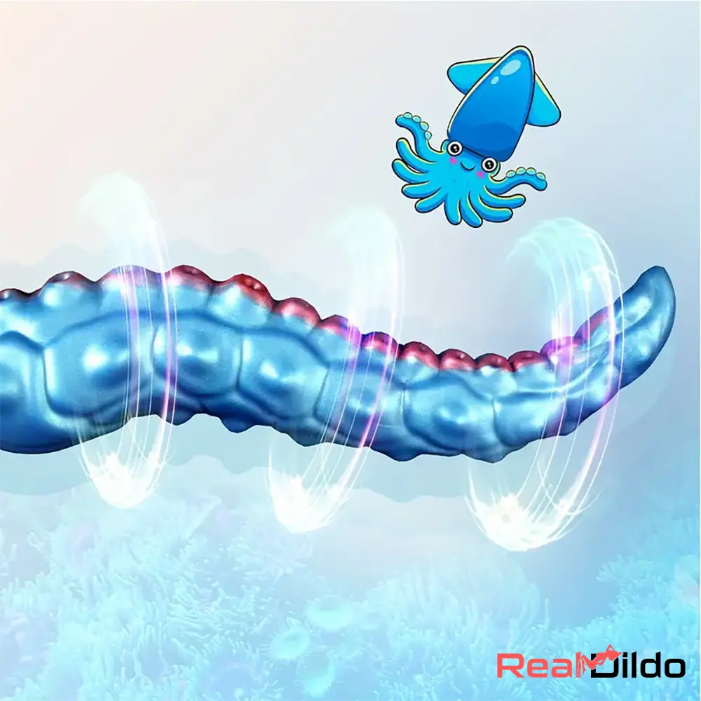 13.7in Big Long Real Tentacle Silicone Soft Big Dildo Vagina Stimulator - Real Dildo