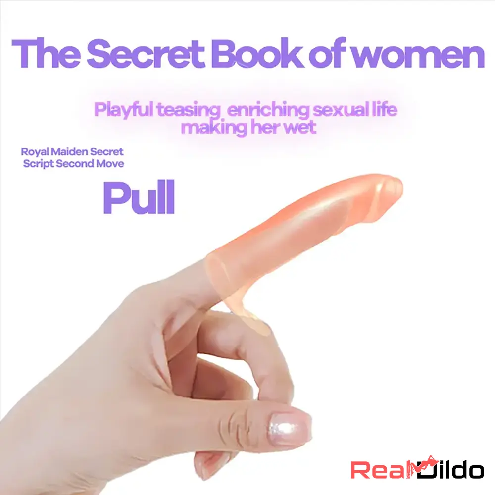 3.42in Middle Finger Sleeve Cock Dildo For Stimulating Vagina G-spot - Real Dildo