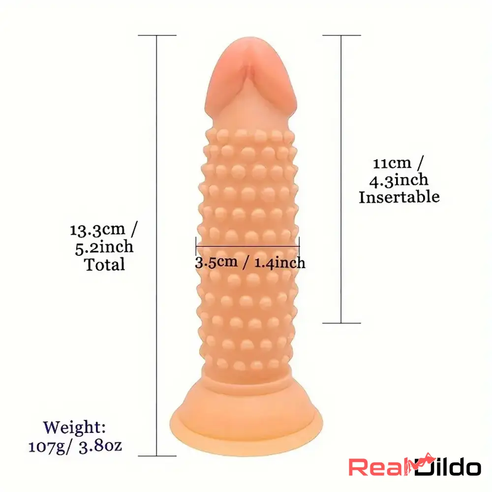 5.2in Spiked Dildo For Anal Expansion Skin Feeling Dildo Adult Sex Toy - Real Dildo