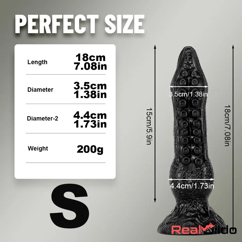 7.08in 9.06in 10.24in 11.81in Big Fantasy Tentacle Octopus Penis Dildo - Real Dildo