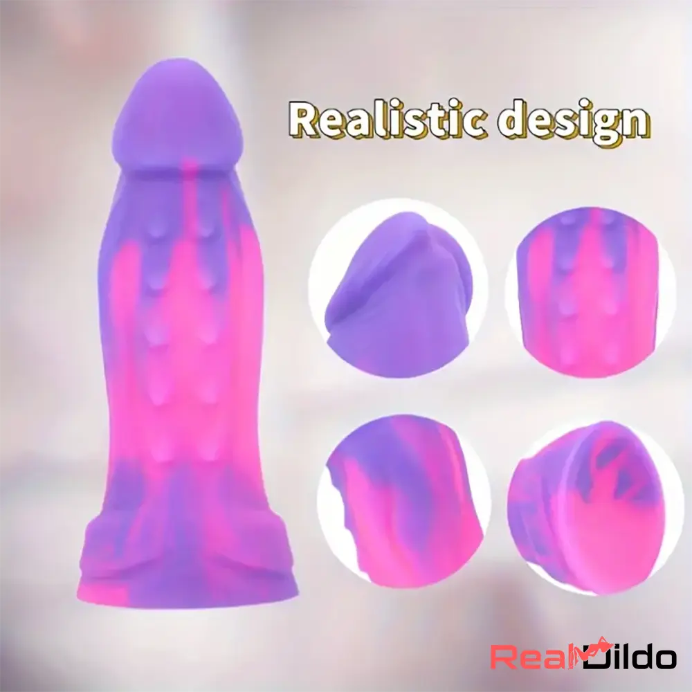 6.89in Body Safe Silicone Soft Odd Dildo For Male Female Masturbator - Real Dildo