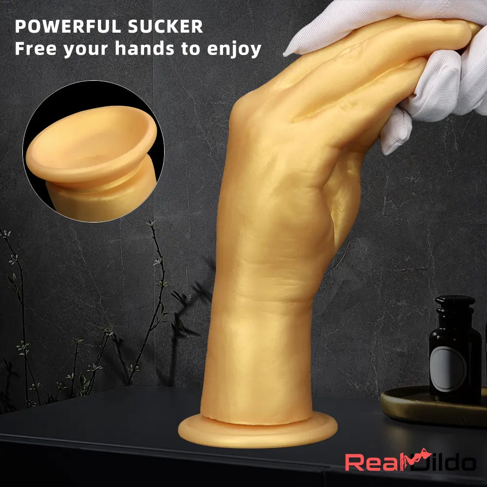 6.3in 8.66in 11.02in Gold Hands Silicone Soft Big Dildo For Anal Sex Play - Real Dildo