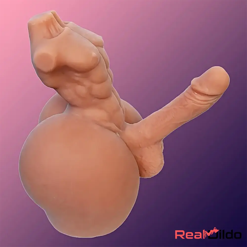 5.5in Real Silicone Flexible Dildo With 5.1lb BBW Sex Torso For Women - Real Dildo