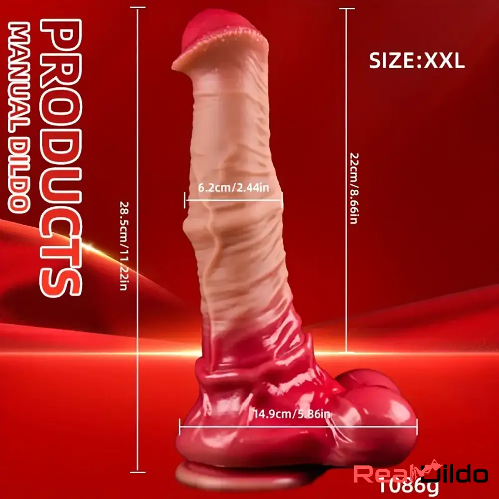 7.4in 8.46in 9.44in 10.03in 11.22in Big Silicone Soft Horse Penis Real Dildo - Real Dildo