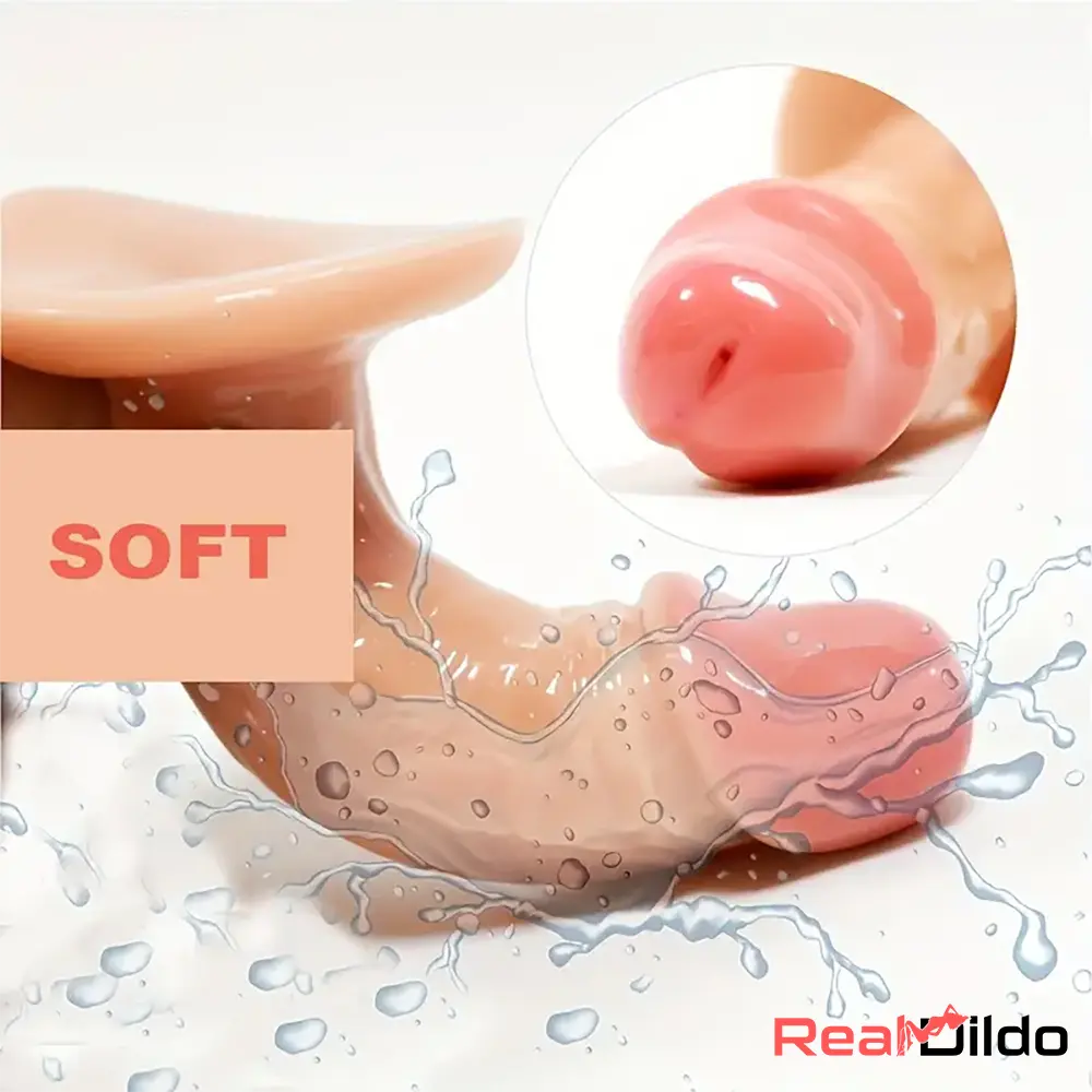 4.33in Mini Realistic Female Male Flesh Like Dildo For Women G Spot - Real Dildo