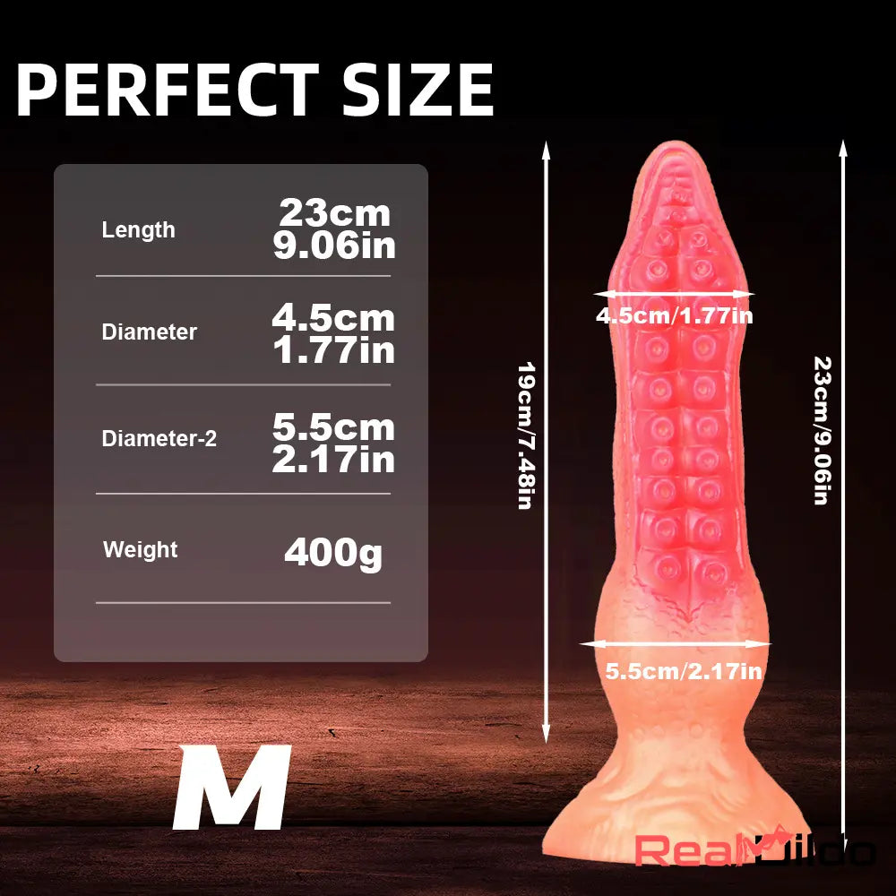 7.08in 9.06in 10.24in 11.81in Octopus Tentacles Odd Silicone Skin Feeling Dildo - Real Dildo