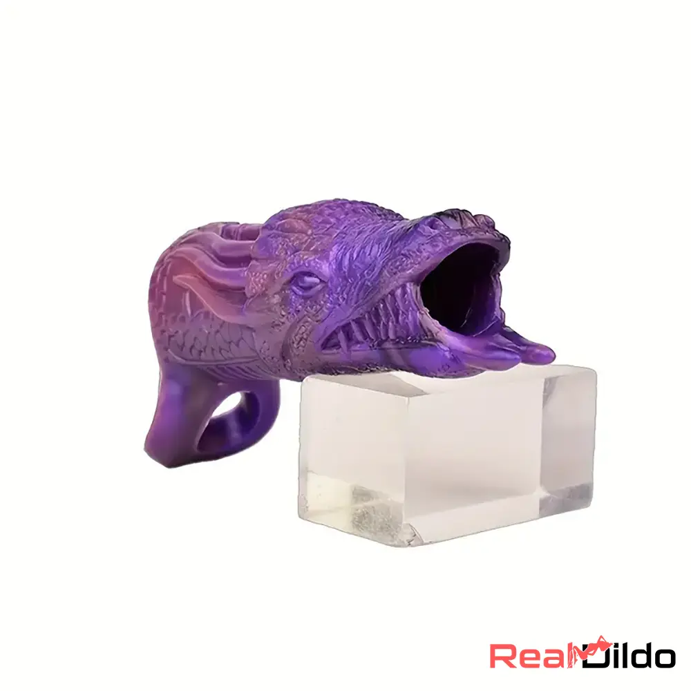 5.91in Liquid Silicone Dragon Fantasy Hollow Dildo Sleeve Dick Sex Toy - Real Dildo