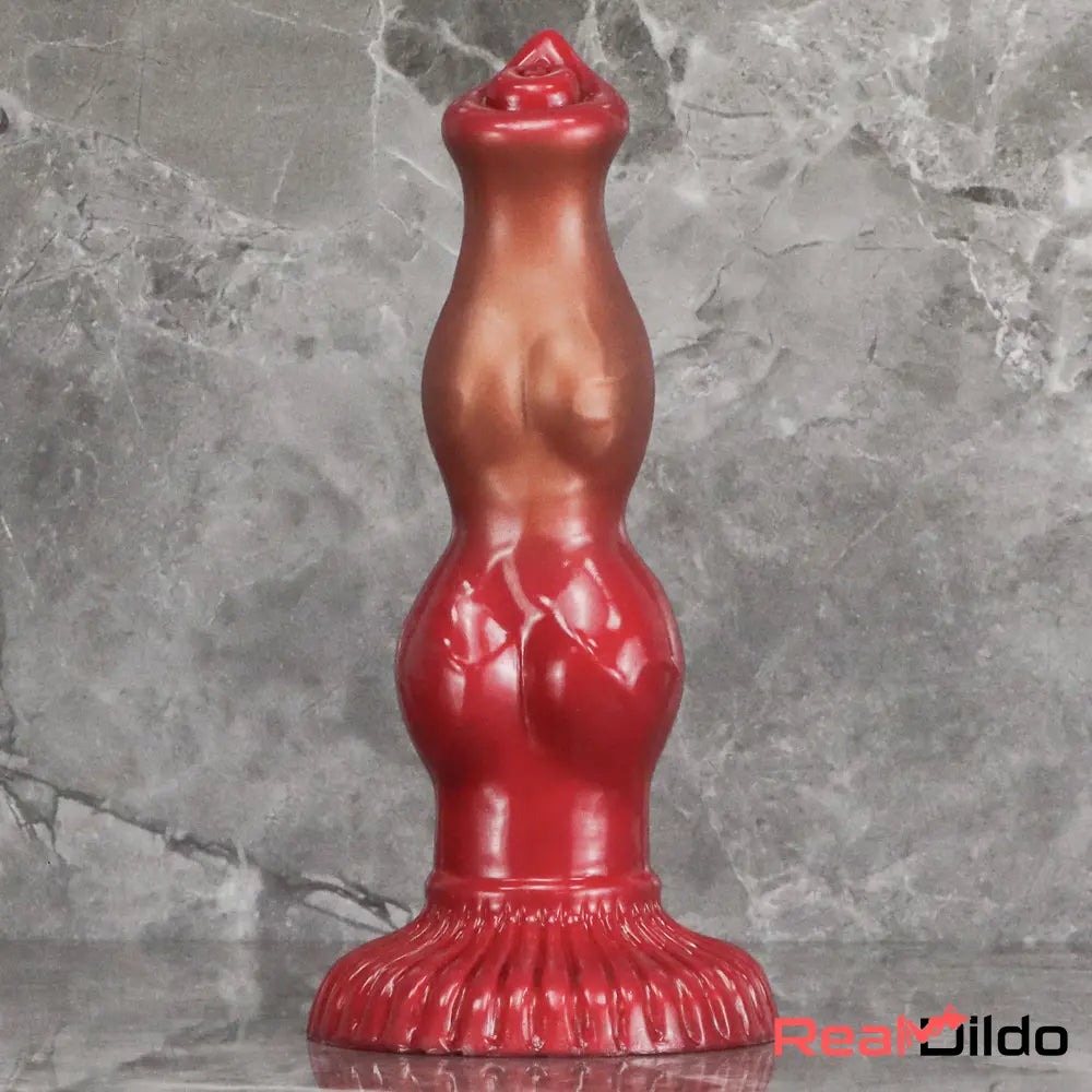 6.69in 7.48in 9.06in Silicone Fantasy Animal Dog Knot Soft Cock Dildo - Real Dildo