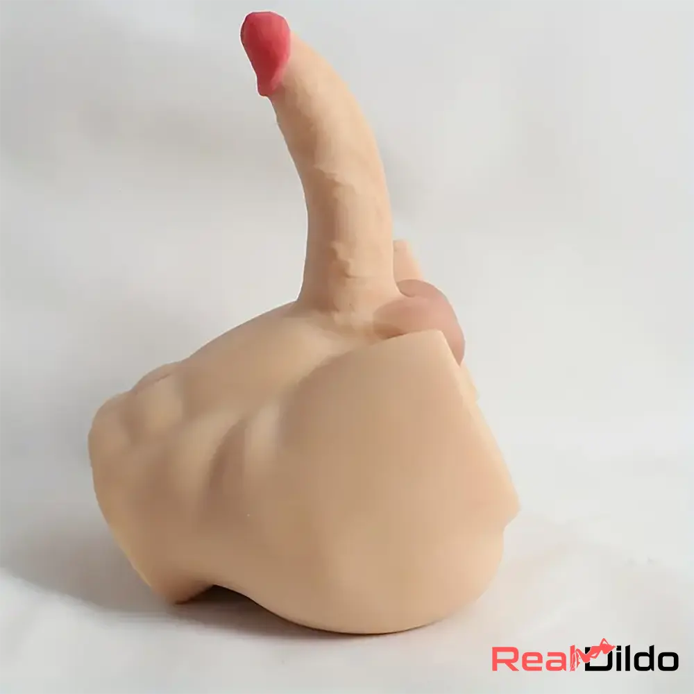 5.12in Top Quality Real Silicone Flexible Dildo With 8.5lb Sex Doll Torso - Real Dildo