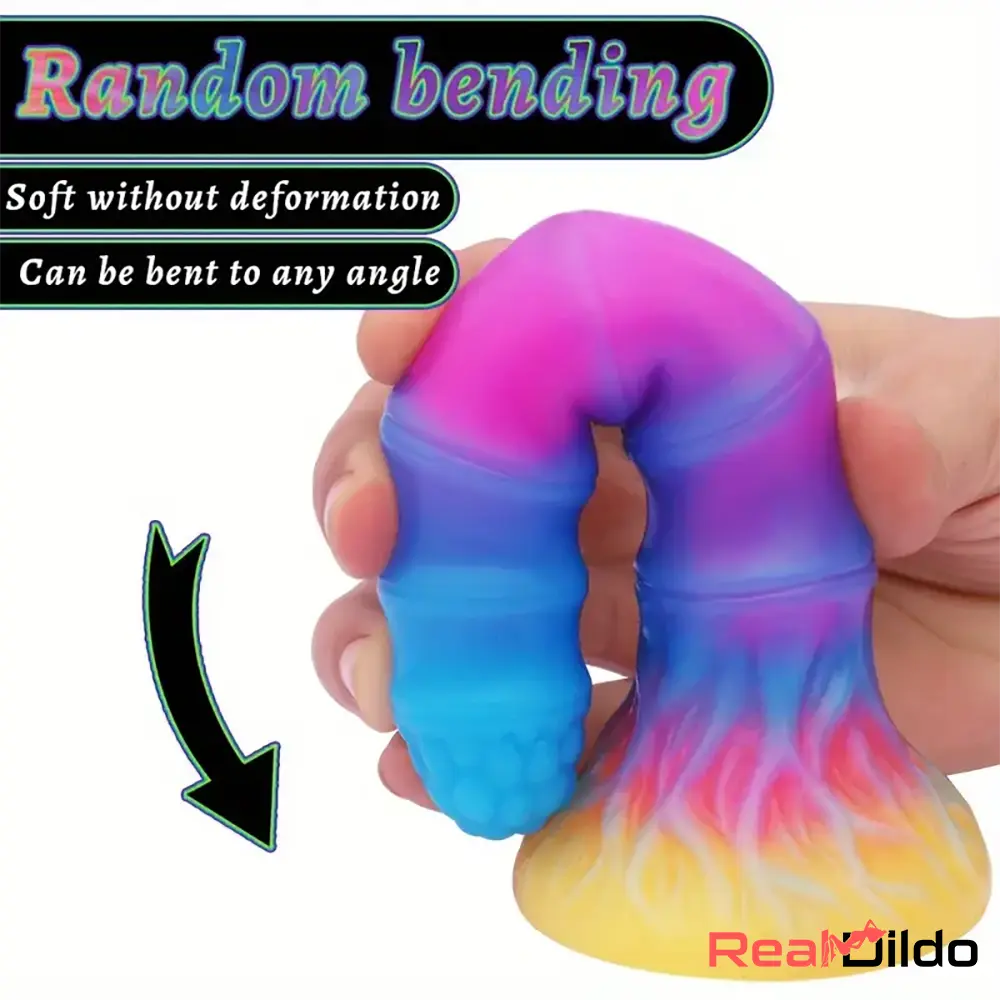 6in 6.1in 6.7in 7.1in Soft Silicone Luminous Monster Man Woman Dildo - Real Dildo