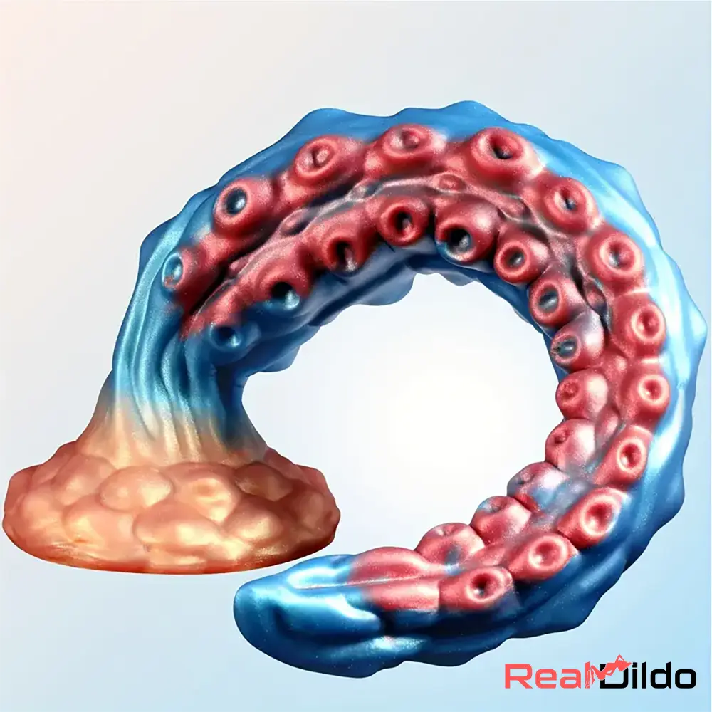 13.7in Big Long Real Tentacle Silicone Soft Big Dildo Vagina Stimulator - Real Dildo