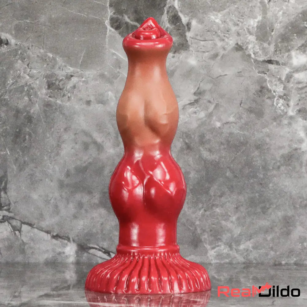 6.69in 7.48in 9.06in Silicone Fantasy Animal Dog Knot Soft Cock Dildo - Real Dildo