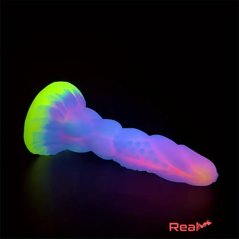 8.14in Flexible Silicone Big Dildo Luminous Monster For Vaginal Stimulation - Real Dildo