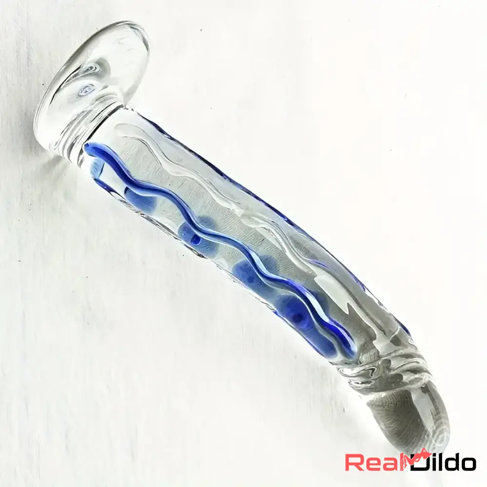 6.5in Premium Crystal Glass Dildo Sex Toy For Vagina Glass Massage - Real Dildo