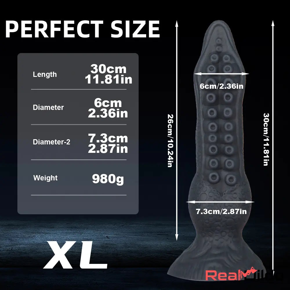 7.08in 9.06in 10.24in 11.81in Octopus Tentacles Odd Silicone Skin Feeling Dildo - Real Dildo