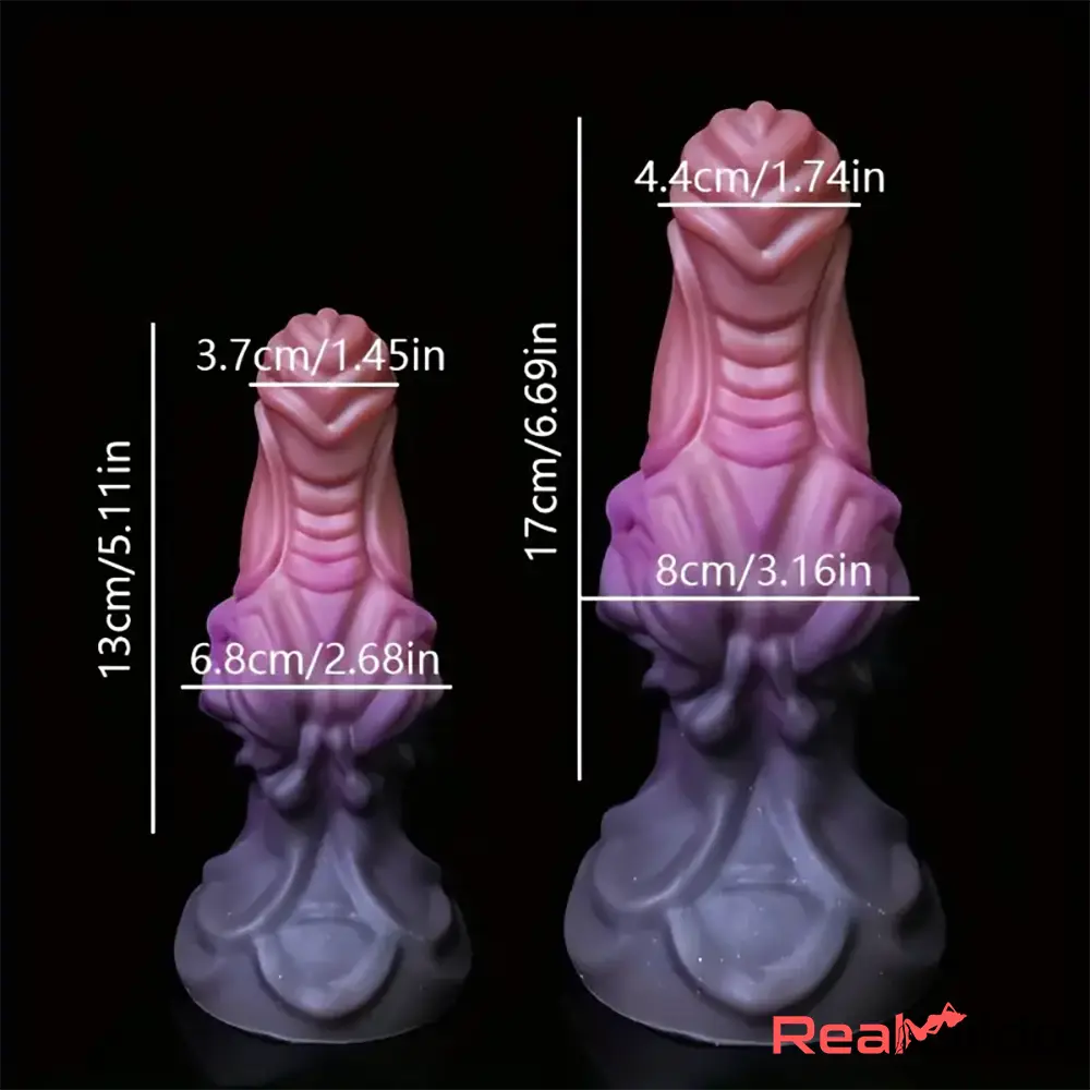 6.69in 8.66in Silicone Flexible Fantasy Dildo For BDSM Women Sex Toy - Real Dildo