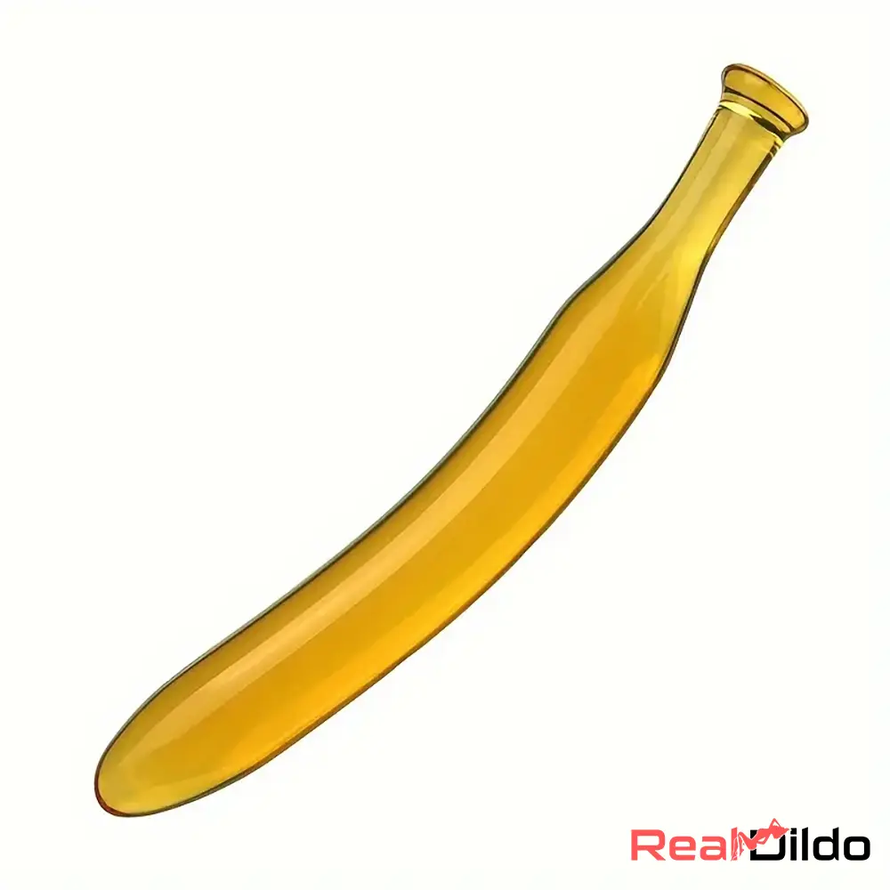 7.09in 7.48in 9.65in Premium Glass Banana Dildo For Women Masturbator - Real Dildo