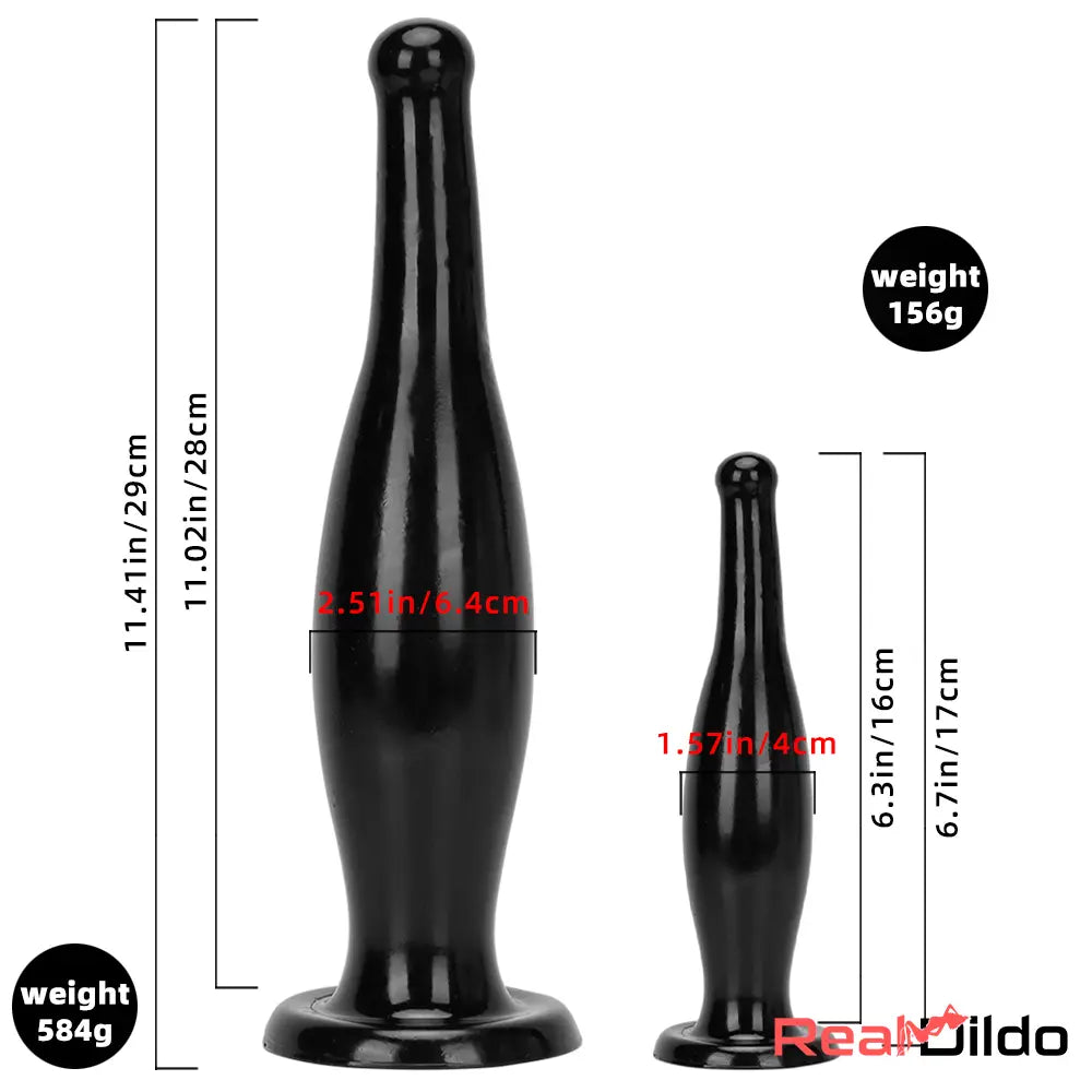 6.7in 11.41in Women Men Big Black Thick Beer Bottle Dildo For G Spot - Real Dildo