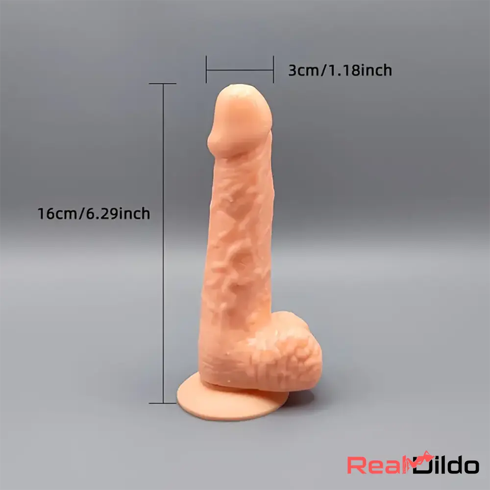 5.31in 6.29in 7.48 Realistic Female Male Flesh Female Masturbation Dildo - Real Dildo