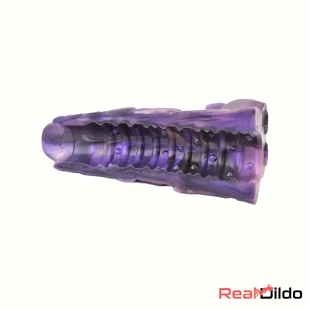 5.91in Liquid Silicone Dragon Fantasy Hollow Dildo Sleeve Dick Sex Toy - Real Dildo