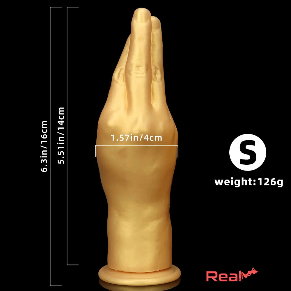 6.3in 8.66in 11.02in Gold Hands Silicone Soft Big Dildo For Anal Sex Play - Real Dildo