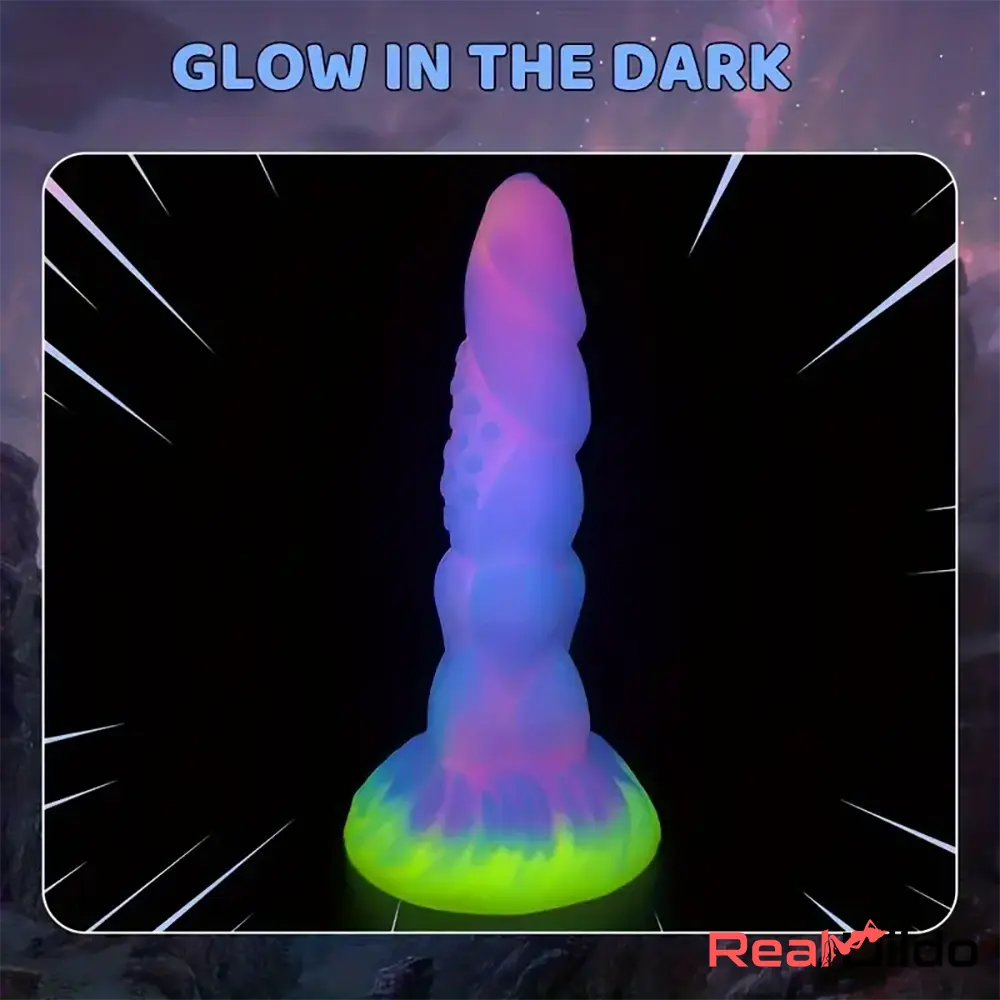 8.14in Flexible Silicone Big Dildo Luminous Monster For Vaginal Stimulation - Real Dildo