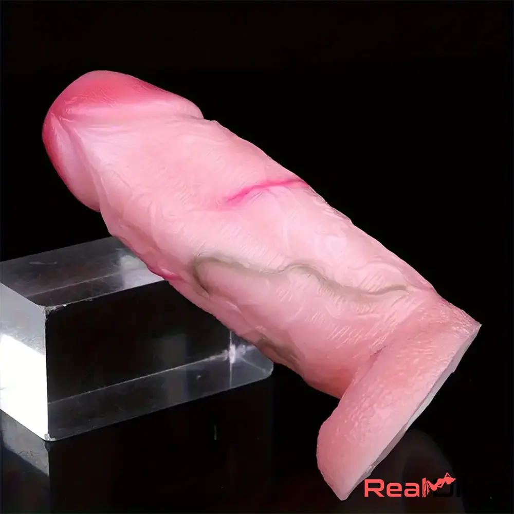 5.31in Silicone Soft Dildo Sleeve Flexible Penis Extender For Women Men Gay - Real Dildo