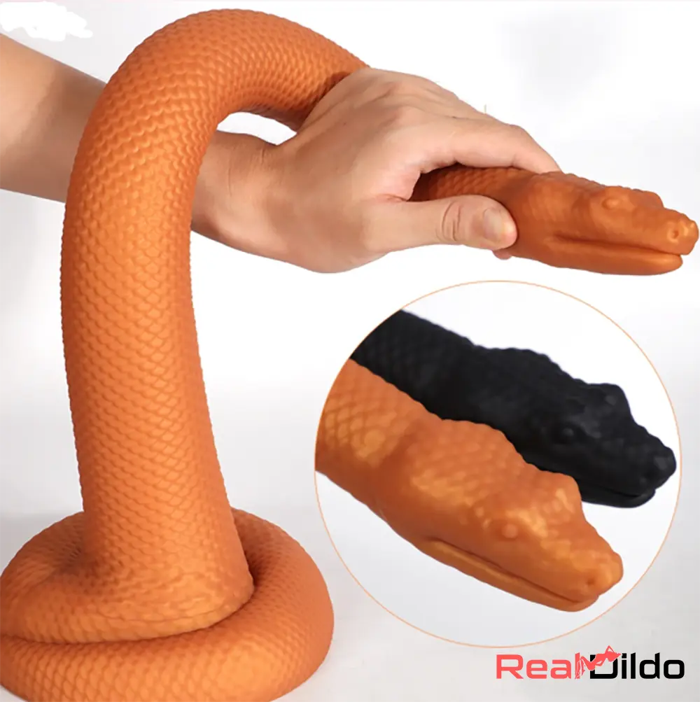 13.78in 17.72in 21.65in Extra Long Huge Silicone Soft Snake Animal Dildo - Real Dildo