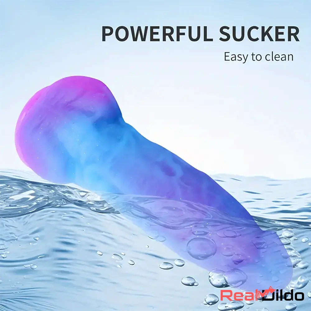 7.4in Unisex Soft Flexible Silicone Luminous Dildo Adult Toy For Couples - Real Dildo