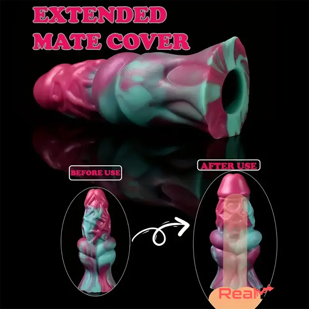 7.09in Silicone Soft Dildo Sleeve Penis Enlargement For Vaginal Anal Sex - Real Dildo