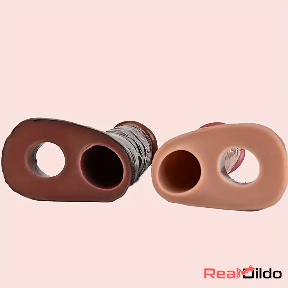 5.12in Silicone Soft Skin Feeling Dildo Sleeve For Cock Extender - Real Dildo