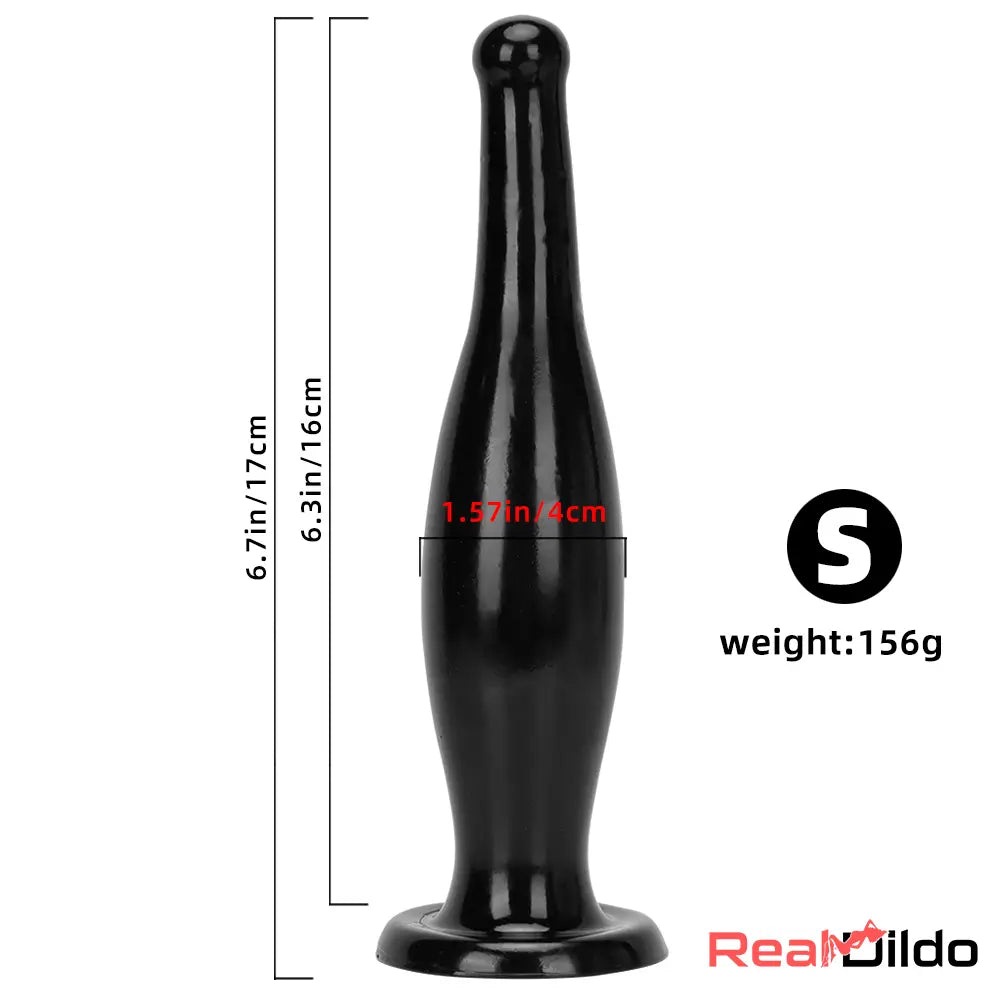 6.7in 11.41in Women Men Big Black Thick Beer Bottle Dildo For G Spot - Real Dildo