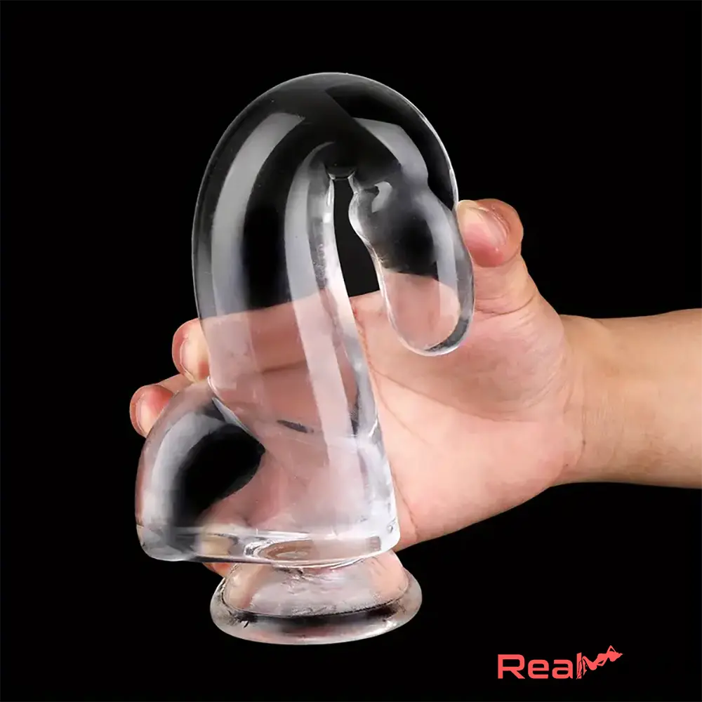 5.9in 7.08in 8.07in 9.64in 10.82in Crystal Clear Dildo Dick Sex Toy - Real Dildo