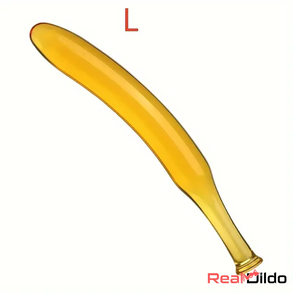 7.09in 7.48in 9.65in Premium Glass Banana Dildo For Women Masturbator - Real Dildo