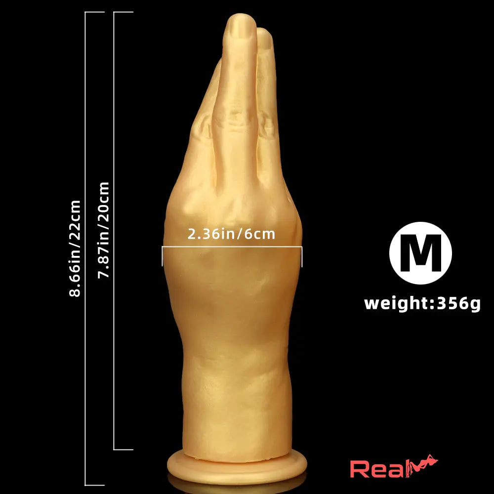 6.3in 8.66in 11.02in Gold Hands Silicone Soft Big Dildo For Anal Sex Play - Real Dildo