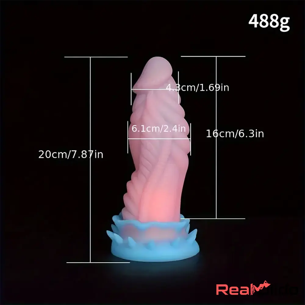 7.87in 9.84in Super Soft Dragon Silicone Animal Monster G-spot Dildo - Real Dildo