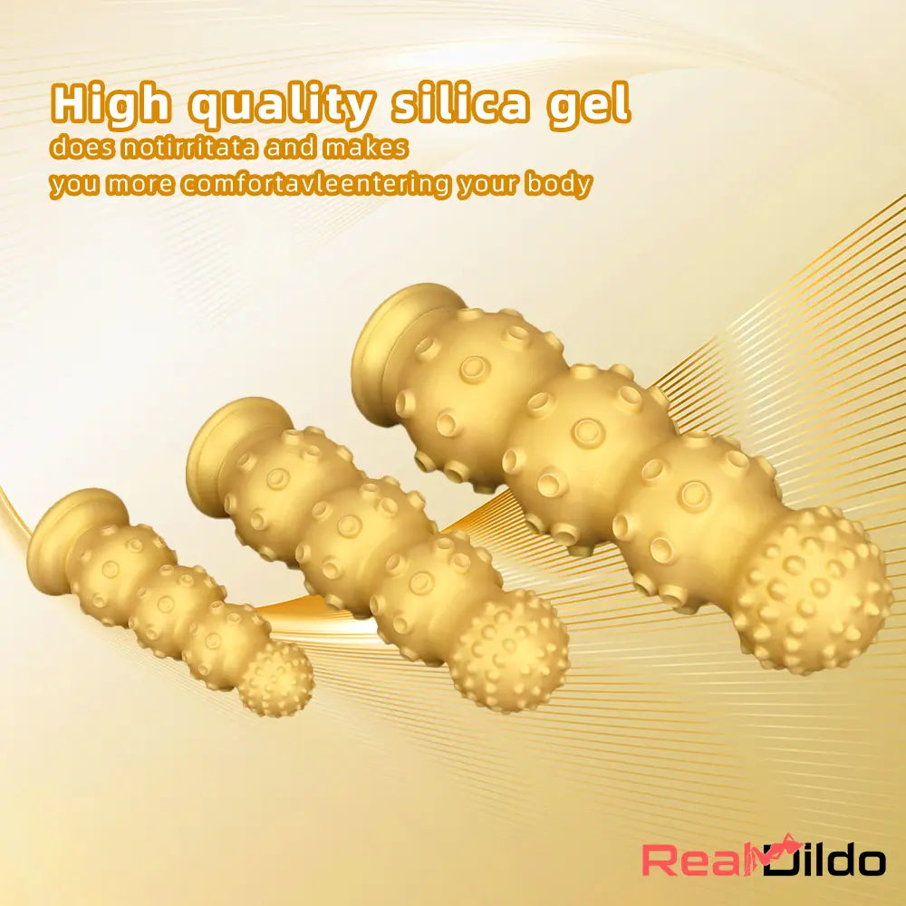 6.7in 9.84in 13.38in Gold Silicone Animal Octopus Large Dildo Sex Toy - Real Dildo