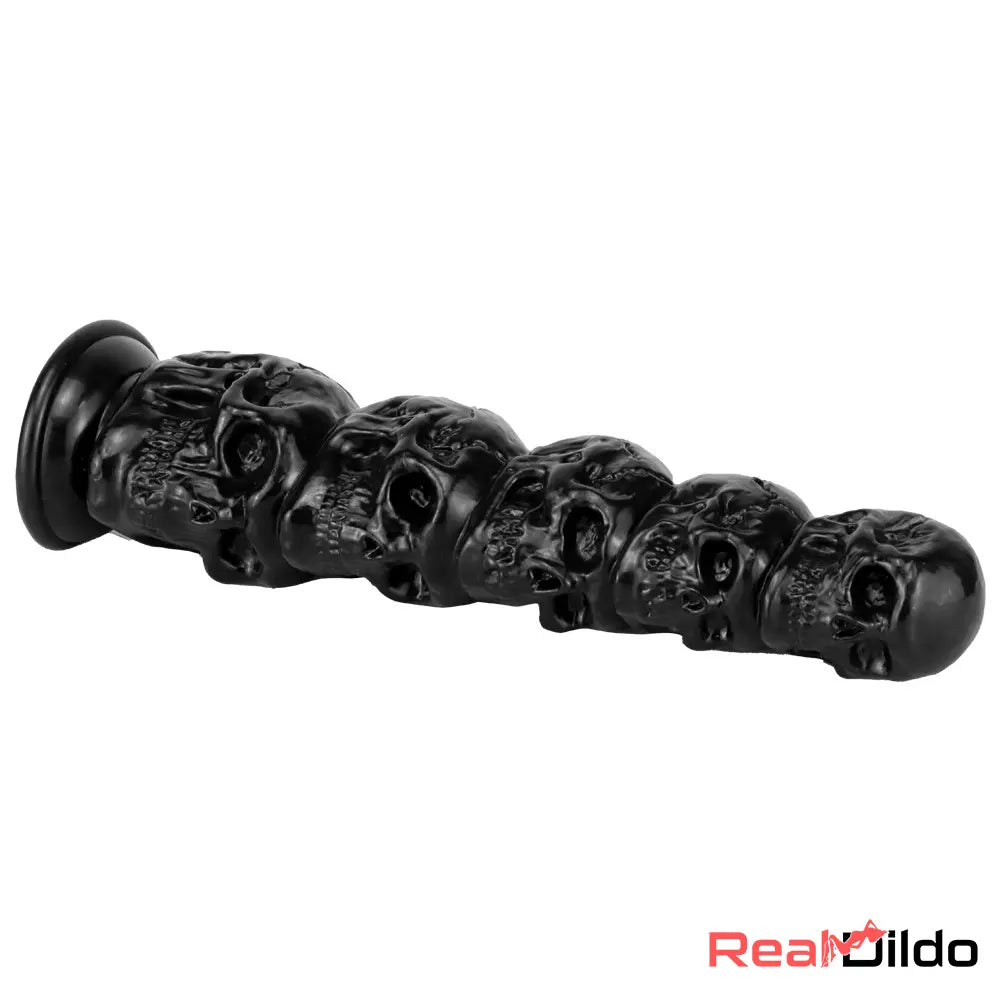 8.668in 11.86in 7.87in 11.02in Pumpkin Skull Odd Big Anal Black Dildo - Real Dildo