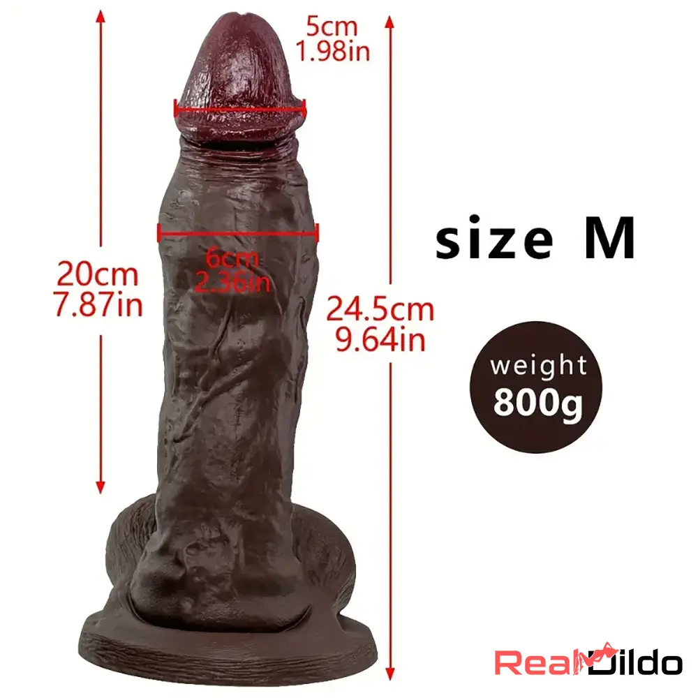 6.88in 9.64in 11.22in Realistic Big G-Spot Silicone Dildo For Masturbation - Real Dildo