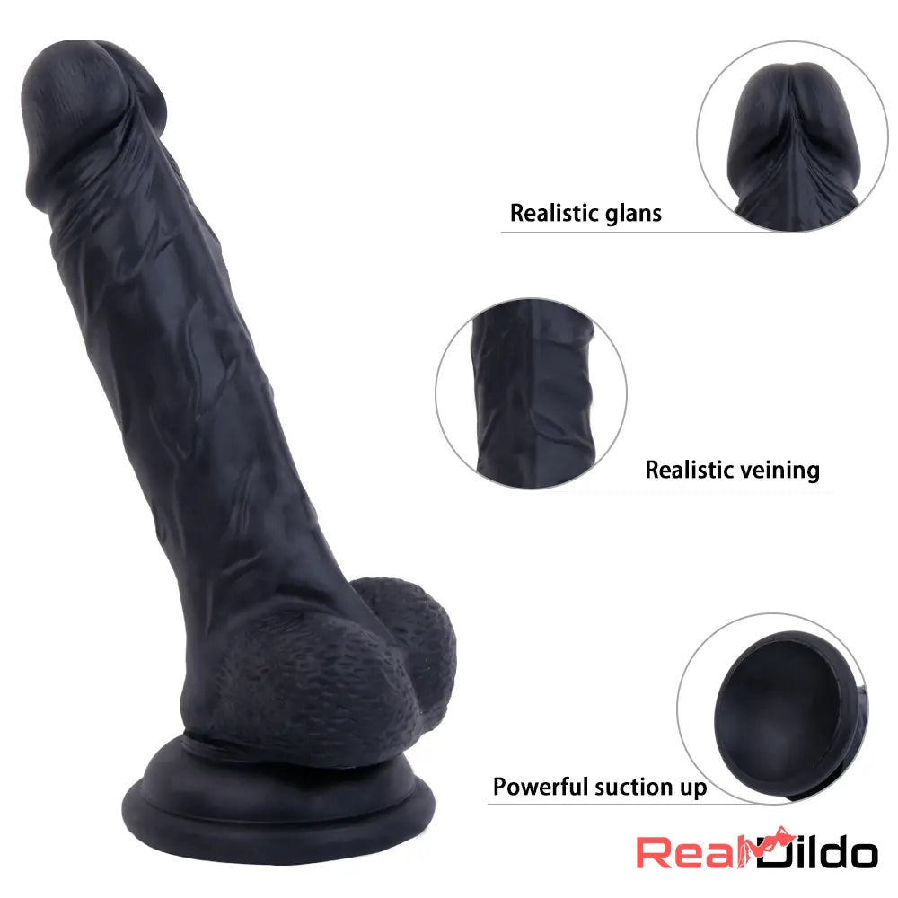 6.69in Lifelike Shaped Penis Glans Dildo For Anus Vagina Stimulating - Real Dildo