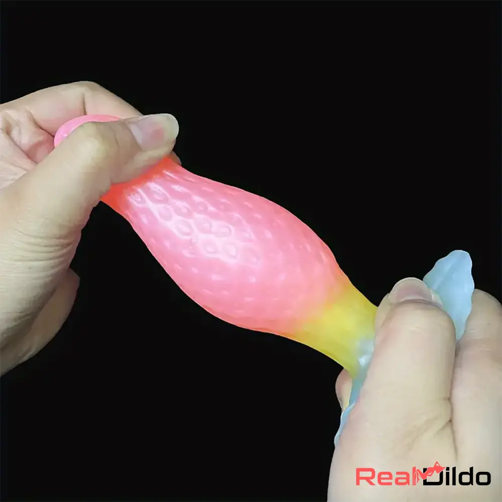 2.75in 3.54in 4.33in Strawberry Small Unisex Silicone Soft Adult Dildo - Real Dildo